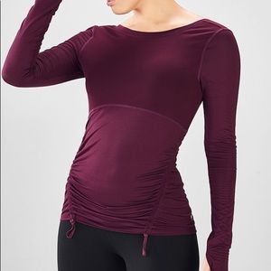 Fabletics Cashel long sleeve. NWT! Cranberry